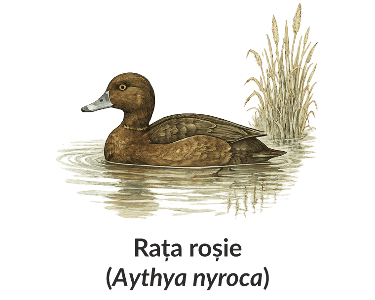 Rața roșie (Aythya nyroca)