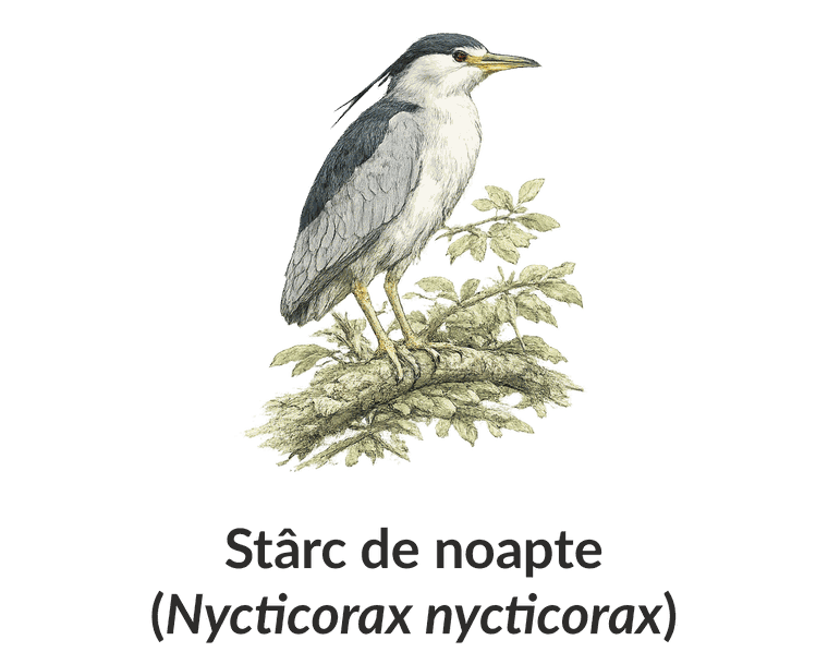 Stârc de noapte (Nycticorax nycticorax)
