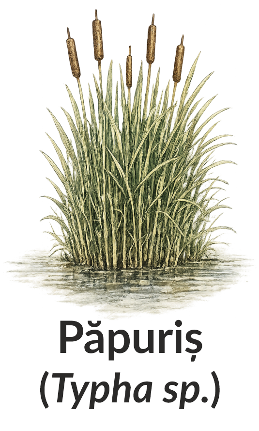 Păpuriș (Typha sp.)